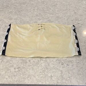 Victoria Secret Pink Cream top with Black Accents